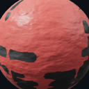 Worn painted metal material preview